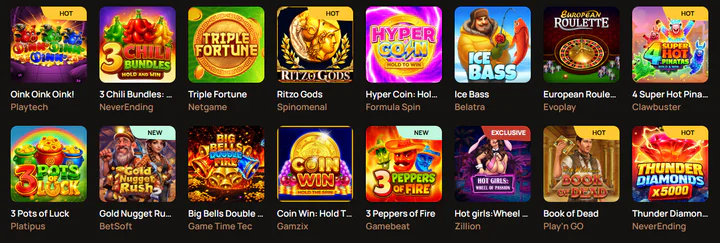 ritzo casino spellen